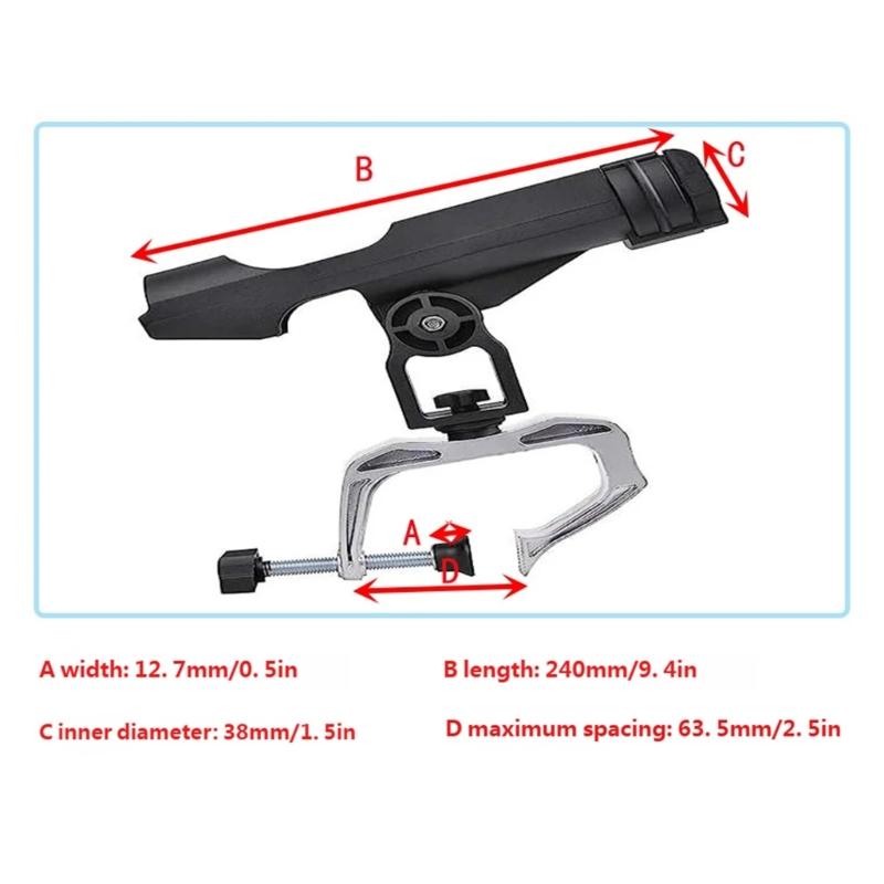 R6FE Morsetti grandi regolabil - Fishing Rod Rack recensione e prezzo